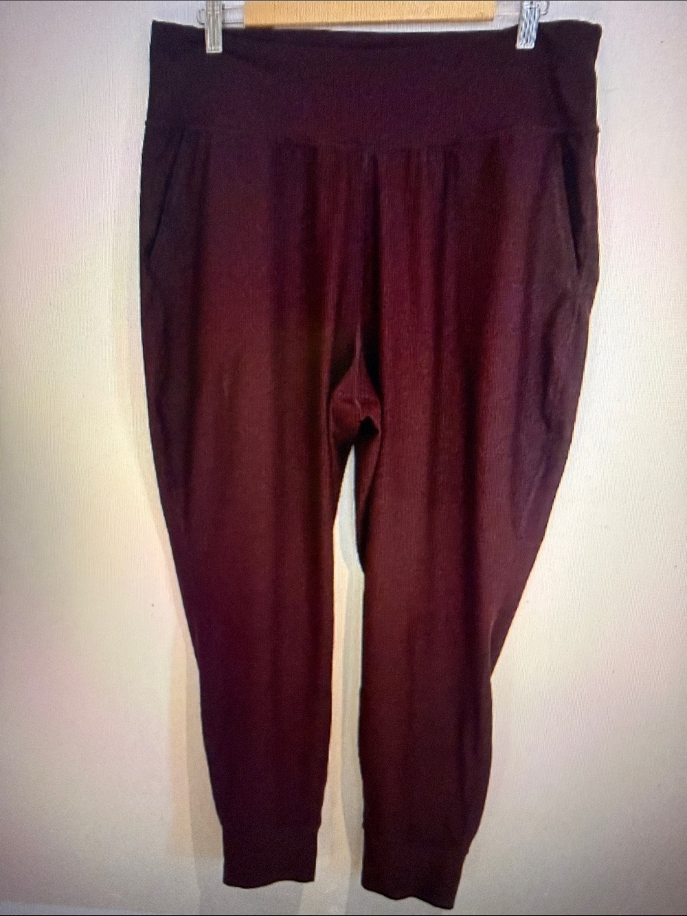 Old Navy Active Go Dry Powersoft Jogger Purple Pockets Stretch Gym Yoga Size XL